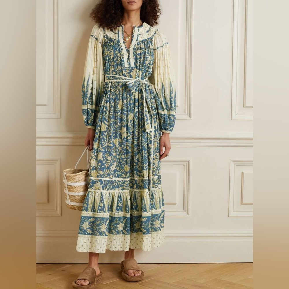Ulla Johnson Kemala Belted Cotton Voile Dress